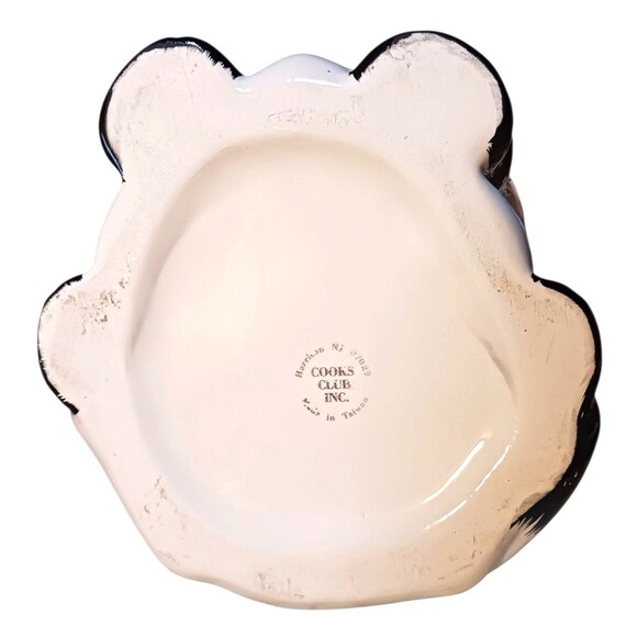 VTG Ceramic COW Novelty Cookie Jar Canister & Baby Cow Planter Set Farmhouse - Picture 7 of 8